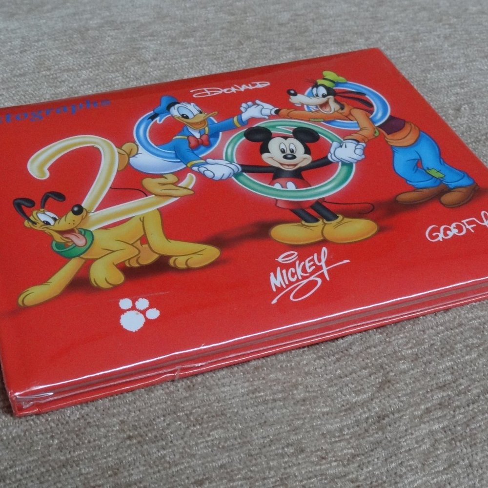 2 ~ Disney Autograph Books ~ Pluto Donald Micke…